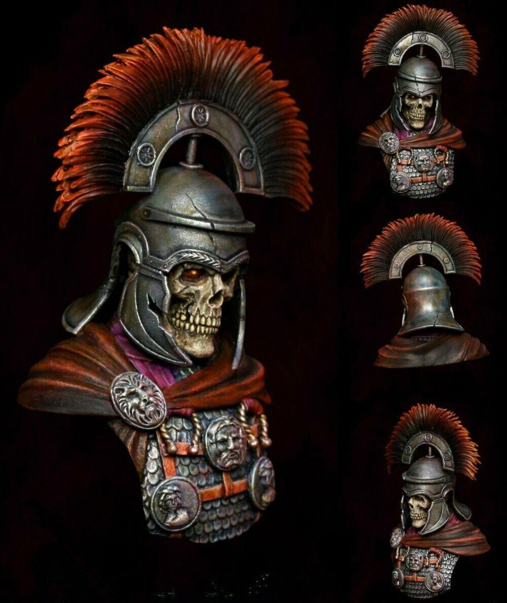 1/9 Resin Figure Model Kit Unpainted Unassembled Sci-fi Skeleton Centurion Bust