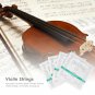Violin Strings Set For 4/4 E-A-D-G Chrome Steel Green Silver Violin Accessories