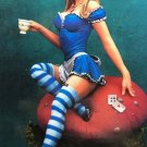 80mm Resin Figure Model Kit Fairy Tail Girl Alice With Mushroom Unpainted