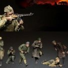1/35 Resin Figure Model Kit Russian Infantry Team On Battle 10 Soldiers WWII