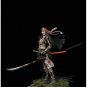1:20 90mm Resin Figure Kit Model Role Female Samurai warriors Japanese Unpainted