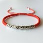 925 Sterling Thai Silver Lucky Red Rope Friendship Bracelet Handmade Bangle