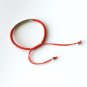 925 Sterling Thai Silver Lucky Red Rope Friendship Bracelet Handmade Bangle