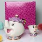 Beauty And The Beast Teapot Mug Mrs Potts Chip Ceramic Tea Pot Cup One Set