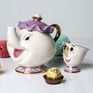 Beauty And The Beast Teapot Mug Mrs Potts Chip Ceramic Tea Pot Cup One Set