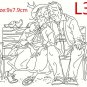 Happy Old Couple Transparent Clear Stamps Metal Cutting Dies DIY Scrapbooking