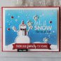 Snowman Clear Stamp Winter Snow Stamps Scrapbooking Photo Album Card Making DIY