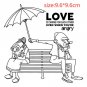 Old Couple Funny Moments Transparent Rubber Clear Stamps DIY Diary Scrapbooking