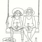 Old Couple Funny Moments Transparent Rubber Clear Stamps DIY Diary Scrapbooking