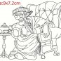 Transparent Clear Stamp DIY Scrapbooking Card Making Old Man Reading Book