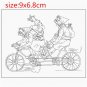 Old Women On Bicycle Transparent Silicone Rubber Clear Stamps DIY Scrapbooking