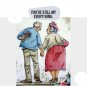 Transparent Clear Stamp DIY Scrapbooking Embossing Craft Old Couple Holding Hand
