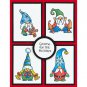Clear Stamps Christmas Santa Gnome Elves Stamp DIY scrapbooking Cards Crafts New