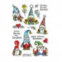 Clear Stamps Christmas Santa Gnome Elves Stamp DIY scrapbooking Cards Crafts New