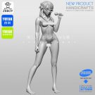 1:24 75mm Resin Figure Model Kit Sexy Beautiful GIRL Singer Unassambled Unpaint