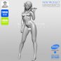 1:24 75mm Resin Figure Model Kit Sexy Beautiful GIRL Singer Unassambled Unpaint