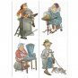 Funny Old Women Transparent Silicone Rubber Clear Stamps DIY Diary Scrapbooking