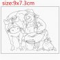 Funny Old Women Transparent Silicone Rubber Clear Stamps DIY Diary Scrapbooking