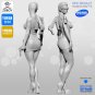 1:24 75mm Resin Figure Model Kit Sexy Assasin Mechanical Female Killer Unpainted
