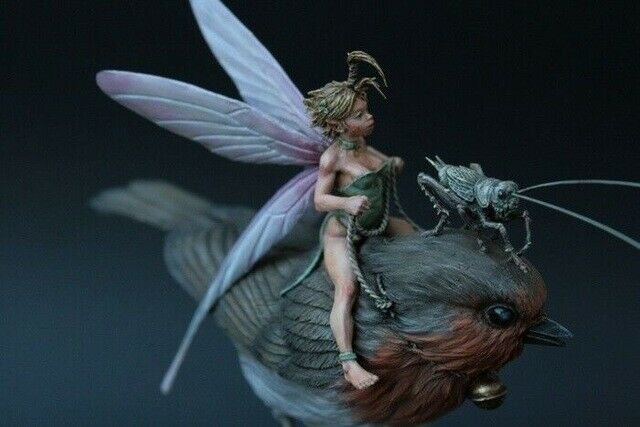 54mm Resin Figure Model Kit Cartoon Fairy Tinker Bell Unpainted Unassambled