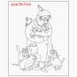 Transparent Stamp DIY Scrapbooking Photo Album Card Making Old Woman With Pets