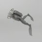 1/35 Resin Figure Model Kit Recreational SCUBA DIVER WWII Unassambled Unpainted
