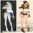90mm Resin Figure Model Kit US Sexy POLICE Officer Beauty Unpainted Unassembled