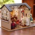 DIY Loft Apartments Dollhouse Wooden Furniture LED Kit Christmas Birthday Gifts