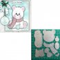 2019 Christmas Cute Bear Metal Cutting Dies Stencils Scrapbooking Card Making