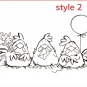 Funny Chickens Teamwork Metal Cutting Dies DIY Clear Rubber Stamp Scrapbooking