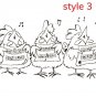 Funny Chickens Teamwork Metal Cutting Dies DIY Clear Rubber Stamp Scrapbooking