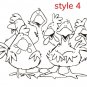 Funny Chickens Teamwork Metal Cutting Dies DIY Clear Rubber Stamp Scrapbooking