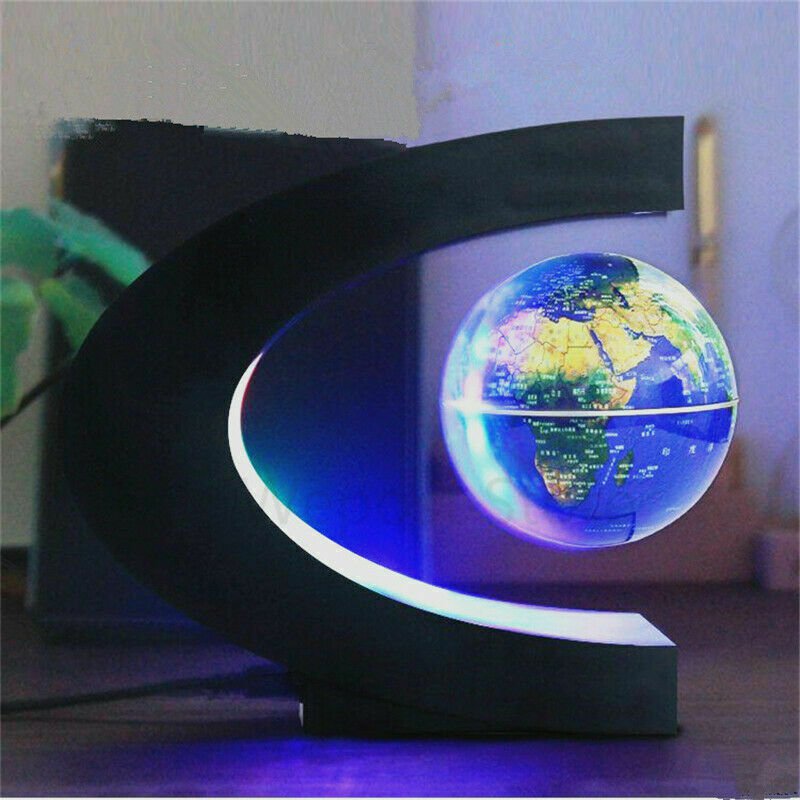 Cool Magnetic Levitation Globe Night Light Novelty For Xmas Globe Map Lamp