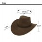 American Cowboy Hats Classical Wide Brim Cap Sun Visor Vintage Cowboy Hat New