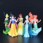 Disney Princess Ariel Belle Snow White Tinker Bell 5pcs/set Figure Doll 10-13cm