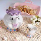 Beauty And The Beast Teapot Mug Of Mrs. Potts Chip Tea Pot Cup Disney Cartoons