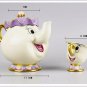 Beauty And The Beast Teapot Mug Of Mrs. Potts Chip Tea Pot Cup Disney Cartoons