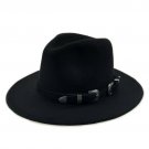 Fedora Hat Classical Wide Brim Gangster Cap Men Women Vintage Trilby Panama Hats