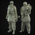1/35 Resin Figure Model Kit German Soldiers Panzerknacker WWII WW2 Unpainted