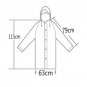 Women Men Waterproof Jacket Thick PVC Raincoat Rain Coat Hooded Poncho Rainwear