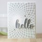 Sunburst Background Plastic Cutting Dies Stencil For DIY Scrapbooking Embossing