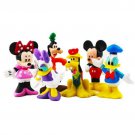 Mickey Figures Minnie Mouse Donald Duck Goofy Dog Pluto Dog Daisy 6pcs Doll Toys