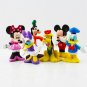 Mickey Figures Minnie Mouse Donald Duck Goofy Dog Pluto Dog Daisy 6pcs Doll Toys