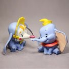 Disney Elephant Dumbo Model Toy Cartoon Dumbo 10cm PVC Action Figure 2pcs/set