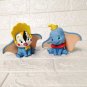 Disney Elephant Dumbo Model Toy Cartoon Dumbo 10cm PVC Action Figure 2pcs/set