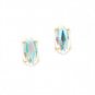 Kendra Scott Inspired Cuff Bracelet Necklace Stud Earrings Dichroic AB Crystal