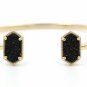 Kendra Scott Inspired Fashion Cuff Bracelet Multicolor Druzy Oval Quartz Jewelry