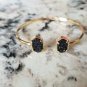 Kendra Scott Inspired Fashion Cuff Bracelet Multicolor Druzy Oval Quartz Jewelry