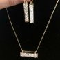 Kendra Scott Inspired Vertical Bar Drop Earrings For Women Trendy Fashion New