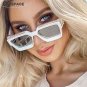 Fashion Square Sunglases Metal Side Gradient Men Women Vintage Retro Hip Hop New
